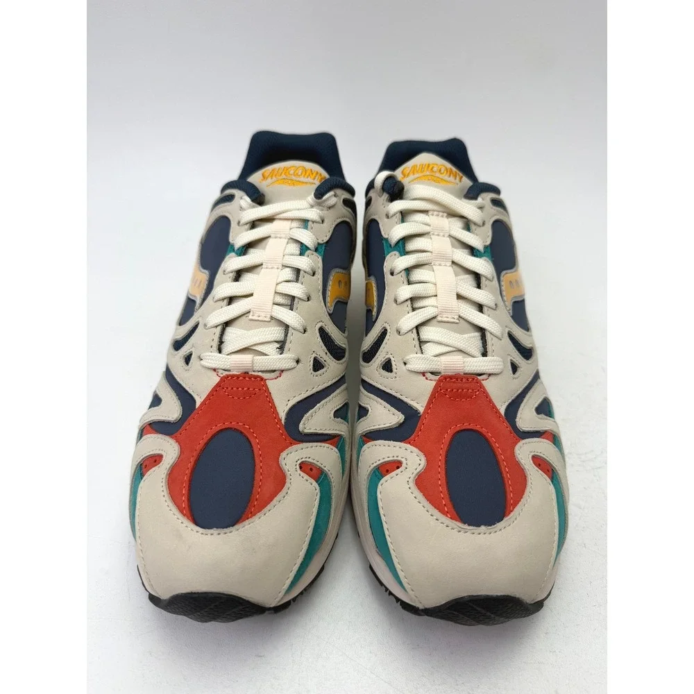 Saucony Grid Azura 2000 Changing Tides Mens White Blue Sneakers S70644-3 Size 13